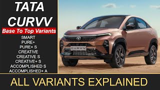 Tata Curvv Variants Explained [upl. by Redle]