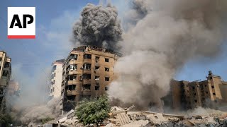 Explosions and rising plumes of smoke seen across Lebanon [upl. by Fleeman636]