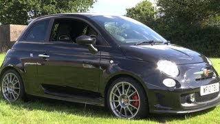 Abarth 500 Esseesse in Black with Titanium alloys and Monza exhaust [upl. by Querida330]