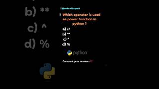 Power function  python quiz  power pythonquiz programming quiz shorts day daily trending [upl. by Damaris]