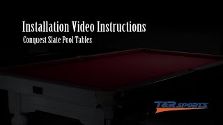 How to assembleinstall a Slate Pool Table from TampR Sportstrsports trsports [upl. by Pius]