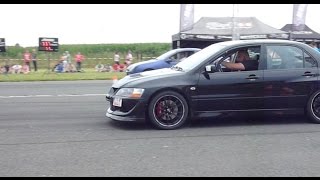 Mitsubishi Evo IX 500 PS vs Galant VR4 Twin Turbo [upl. by Arual]