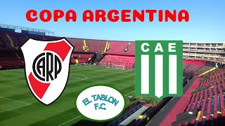 RIVER PLATE  EXCURSIONISTAS EN VIVO COPA ARGENTINA [upl. by Hennessy366]