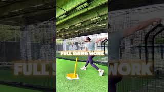 Slapping and Full Swing tee progression with anabrunisoftball Training bats used ✅ AMB Wood So [upl. by Rramed]