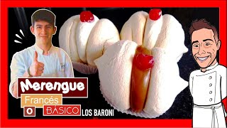 Como Hacer MERENGUES 😋  SUSPIROS horneados francés 🇨🇵  🔺 LOS BARONI cursos de pastelería online [upl. by Ived673]