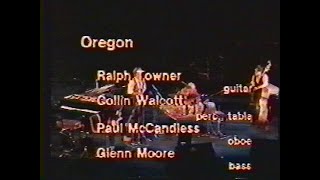 Oregon  Berliner Jazztage 1980 ft Ralph Towner Collin Walcott Paul McCandless Glenn Moore VHS [upl. by Eanod]