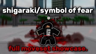 ShigarakiSymbol Of Fear Full Moveset Showcase  Heroes Battlegrounds [upl. by Nyltiak313]