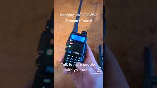 Baofeng UV5GUV5R Transmit tones Talk to more people [upl. by Hedda]