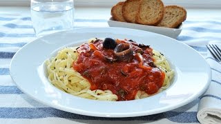 SicilianStyle Pasta with Anchovies  Easy Pasta alla Siciliana Recipe [upl. by Mehalek]