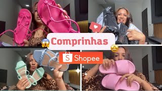 COMPRINHAS DE CALÇADOS NA SHOPEE  e de Qualidade vale a pena  Cacau Andrade [upl. by Edelsten598]