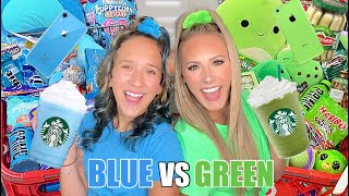 BLUE 🦋💙🫐 VS GREEN 🍀💚🥑 TARGET SHOPPING CHALLENGE [upl. by Llerad462]