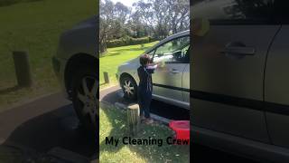 MY CLEANING CREW  Teaching them how to clean the car [upl. by Worsham]