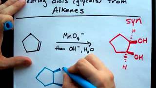 Creating diols glycols from alkenes [upl. by Addie397]