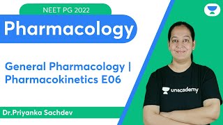 NEET PG 2022 General Pharmacology  Pharmacokinetics E06  Lets crack NEET PG  DrPriyanka [upl. by Nwahc263]