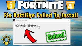 Failed to install BattleEye Service Fortnite Chapter 3 Season 4 2022 Fix Generic Error Fortnite [upl. by Aman396]