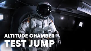 Altitude chamber test jump  Red Bull Stratos 2012 [upl. by Phillis]