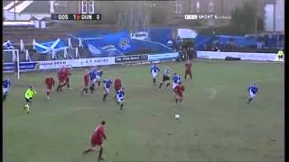 Ryan McCann scores from 84 yards for Queen of the South v Dundee in the Scottish Cup quarter finals [upl. by Bekaj211]