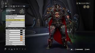 warframe VAUBAN PRIME 2nd skin fashionframe with details [upl. by Madden]