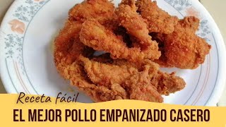 COMO HACER POLLO EMPANIZADO CASERO FÁCIL 🍗 [upl. by Lemmuela653]