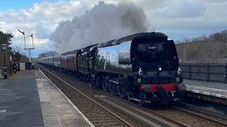 34067 “Tangmere” at Shap and Appleby working the WCME 24224 [upl. by Airel836]