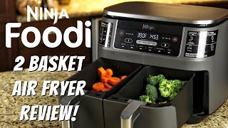 Ninja Foodi 2 Basket Air Fryer  FULL Review [upl. by Yrrat]