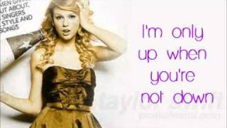 Taylor Swift  Im Only Me When Im With You lyrics [upl. by Helprin]