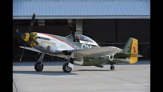 Commemorative Air Force P51 Mustang at Sioux City Iowa [upl. by Oilla]