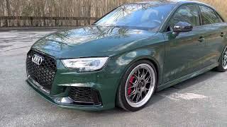 2020 Audi RS3 in British Racing Green 312  Walk Around [upl. by Rinna798]