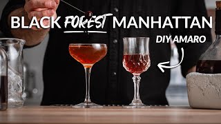 Homemade Amaro Recipe amp Tasty Black Manhattan Riff [upl. by Ji]