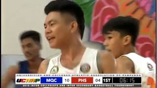 UCAAP2018 Game 19  PHS VS MQC 1ST QUARTER [upl. by Bohun]