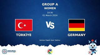 TURKIYE vs GERMANY  Futsal DEAFLYMPICS ERZURUM 2024  Women Group Stage [upl. by Daigle110]