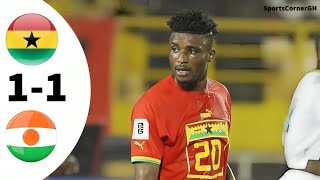 NIGER 11 GHANA HIGHLIGHTS amp GOALS  2025 AFCON QUALIFIERS [upl. by Lerad]