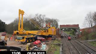 TimeLapse Example 36hr Road Bridge Demolition amp Replacement [upl. by Rosenblatt]