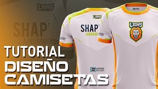 TUTORIAL DISEÑO CAMISETA DEPORTIVA quotPASO A PASOquot  PACK PATTERNS CAMISETAS  ByShaphiRa [upl. by Warrenne]