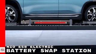 643HP Nio ES8 Electric SUV Fast Battery Swap Station [upl. by Ahseneuq]