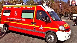 Brigade des Sapeurs Pompiers de Paris BSPP VSAV Compilation Sirène  Paris Ambulance French Sirens [upl. by Randy]