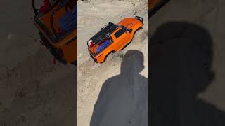 Traxxas trx4 on traxx at the beach ￼ [upl. by Nihs]