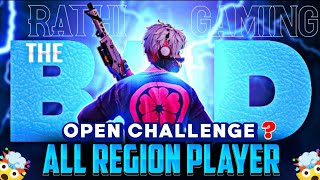 OPEN CHALLENGE ALL REGION PLAYER amp BIKAU PLAYER 🔥🤬TOP 1 KING IS BACK😱🏆🍾 [upl. by Nannahs]