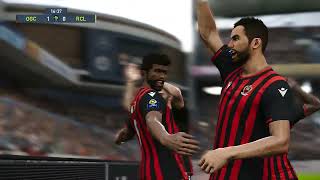 OGC Nice vsRC Lens PES 21 GAMEPLAY [upl. by Chaddie]