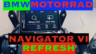 BMW MOTORRAD NAVIGATOR VI REFRESH WALKAROUND  BMW R1250GS ADVENTURE [upl. by Marlyn454]