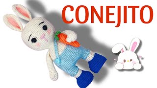 CONEJO AMIGURUMI PASCUA 33 conejoacrochet conejotejido tutorialconejoamigurumi [upl. by Axel]