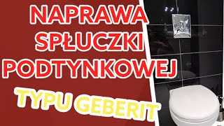 Naprawa spłuczki podtynkowej typu geberit Brak wody w zbiorniku bastek recykling [upl. by Annaiv472]