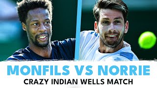 CRAZY Gael Monfils vs Cameron Norrie Match  Indian Wells 2024 Highlights [upl. by Adnilrem]