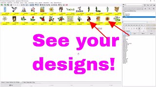 EMBIRD BASIC Beginner How to see your embroidery files with Pictures [upl. by Vallonia]