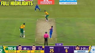 INDvs SA 3rd T20 Last Over highlights  INDIA vs SOUTH AFRICA Last over full highlights 3rd T20 [upl. by Eelime674]