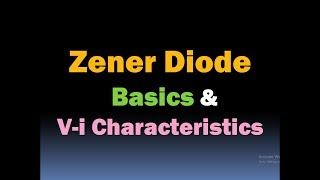 VI Characteristics of Zener Diode  VI Characteristics of PN Junction Diode  Zener Diode [upl. by Ahsatal]