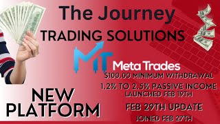 META TRADES  New Platform Day 2 [upl. by Ahseyk]