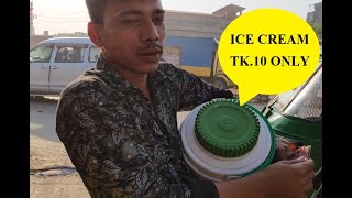 Malai Kulfi Mini magnum ice cream  Lolly Ice cream  Street Food [upl. by Ireland]