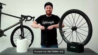 How To Mounting Tubeless Tires on Your Lightweight Wheelset [upl. by Kory]