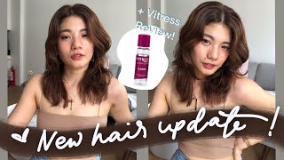 BYE FRIZZY BUHAGHAG Hair New Haircut Update  Vitress Review [upl. by Tuddor66]